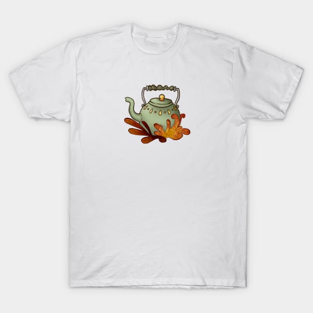 Tea Kettle T-Shirt by Lady_Caffiene